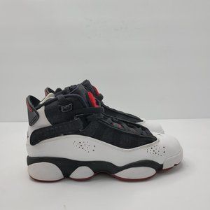 Nike Air Jordan 6 Ring GS Youth Black White Gym Red 323419-012 US Size 4.5Y